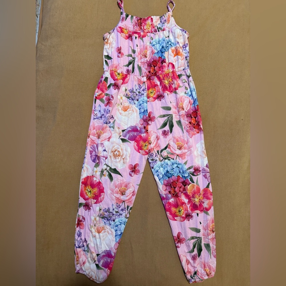 NWOT 4T Posh Peanut Floral Romper